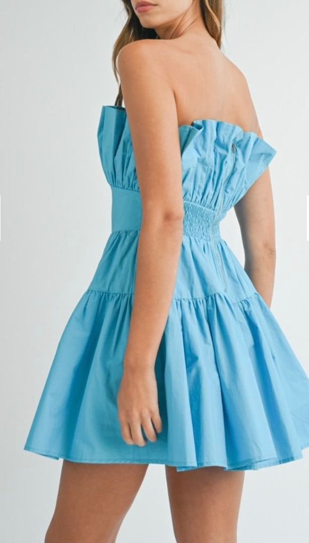 Aqua Diva Mini Dress