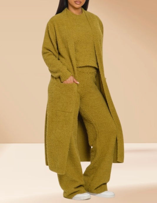 Olive 3-Piece Cozy Set