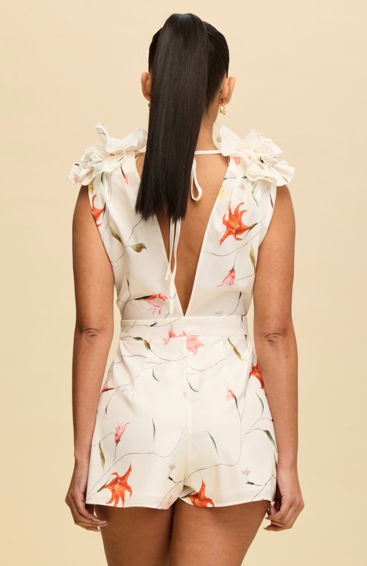 Floral Satin Romper Ships 8/6