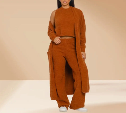 Mocha 3-Piece Cozy Set