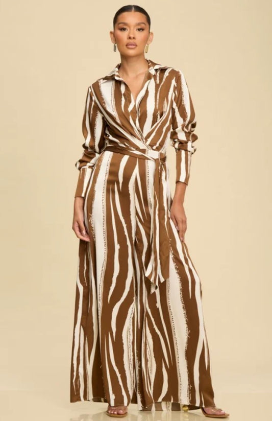 Mocha & Ivory Luxe Jumpsuit Ships 10/20