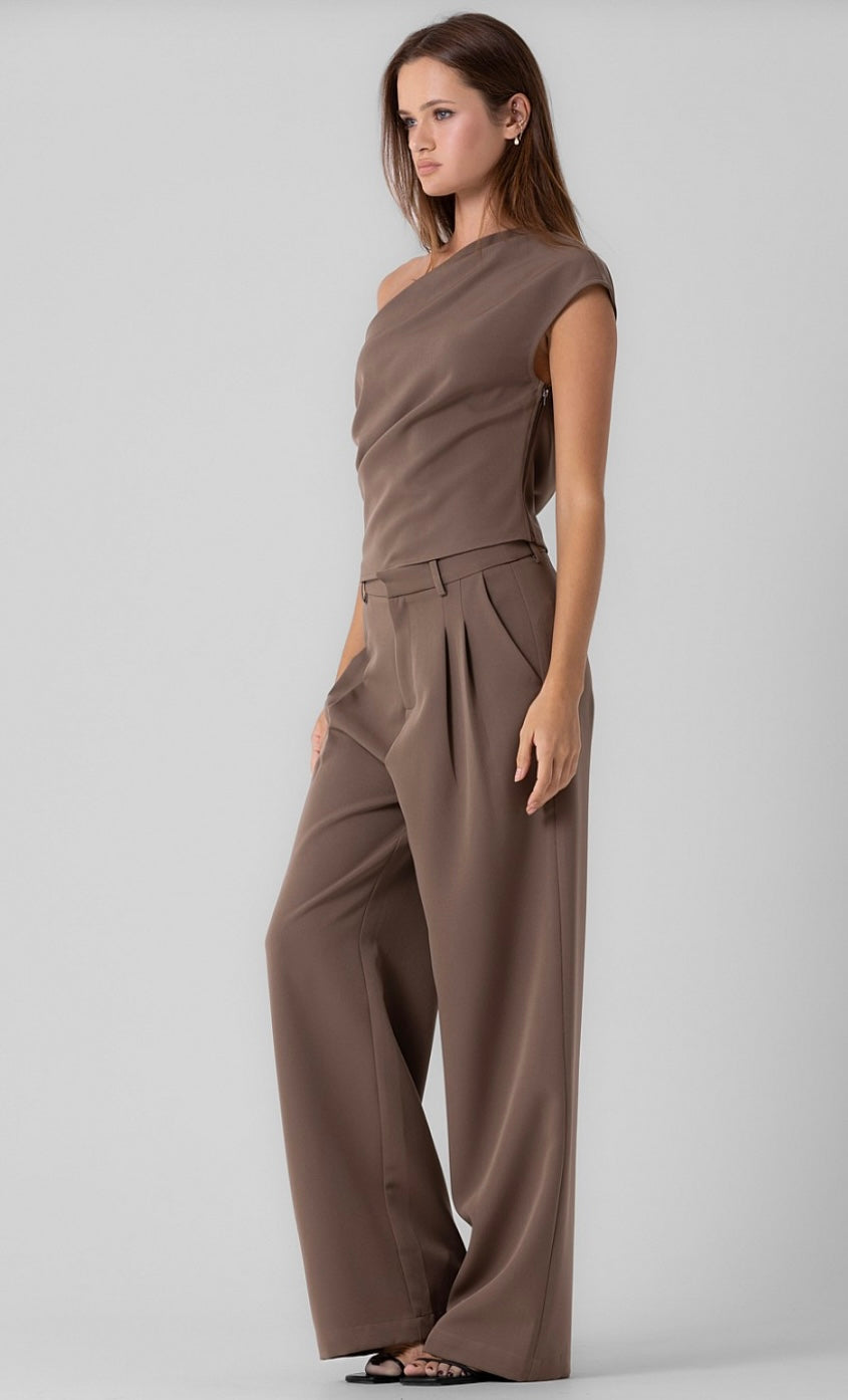 Taupe Two-Piece Set