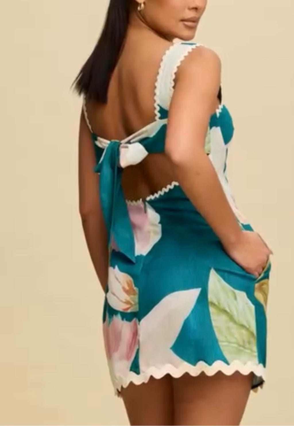Island Escape Floral Mini Dress
