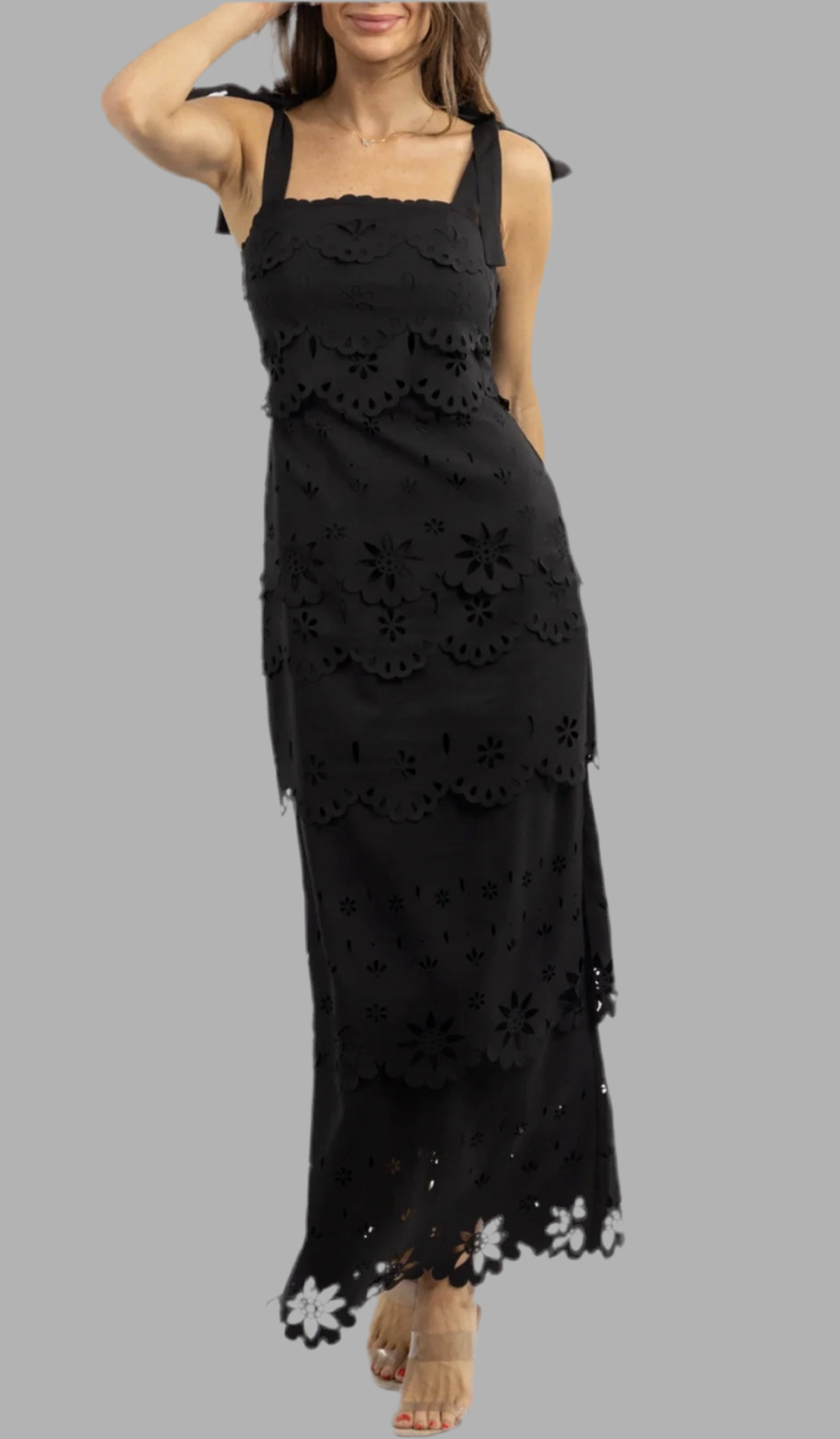 Black Tie Maxi Dress-Last One