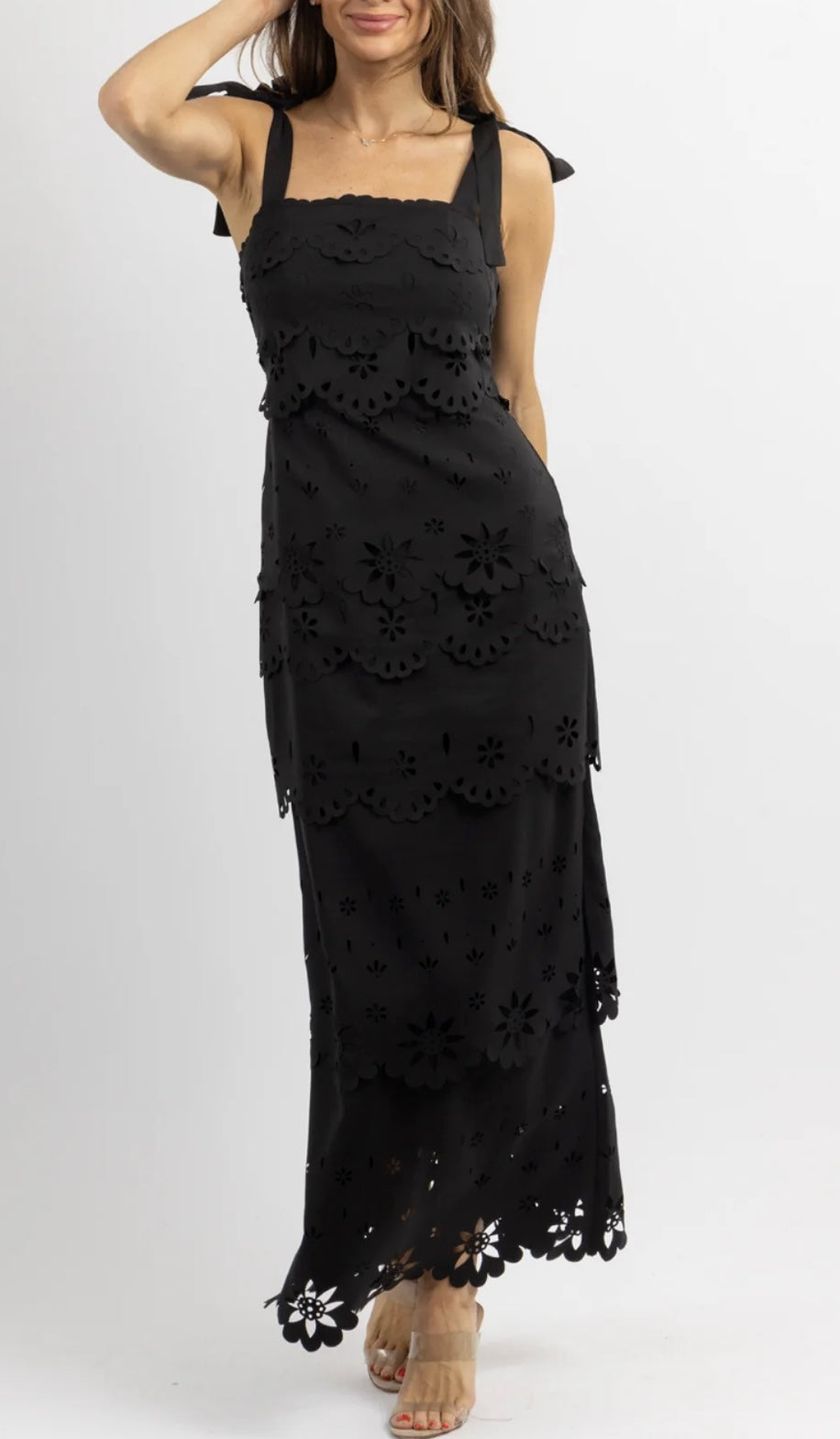 Black Tie Maxi Dress-Last One