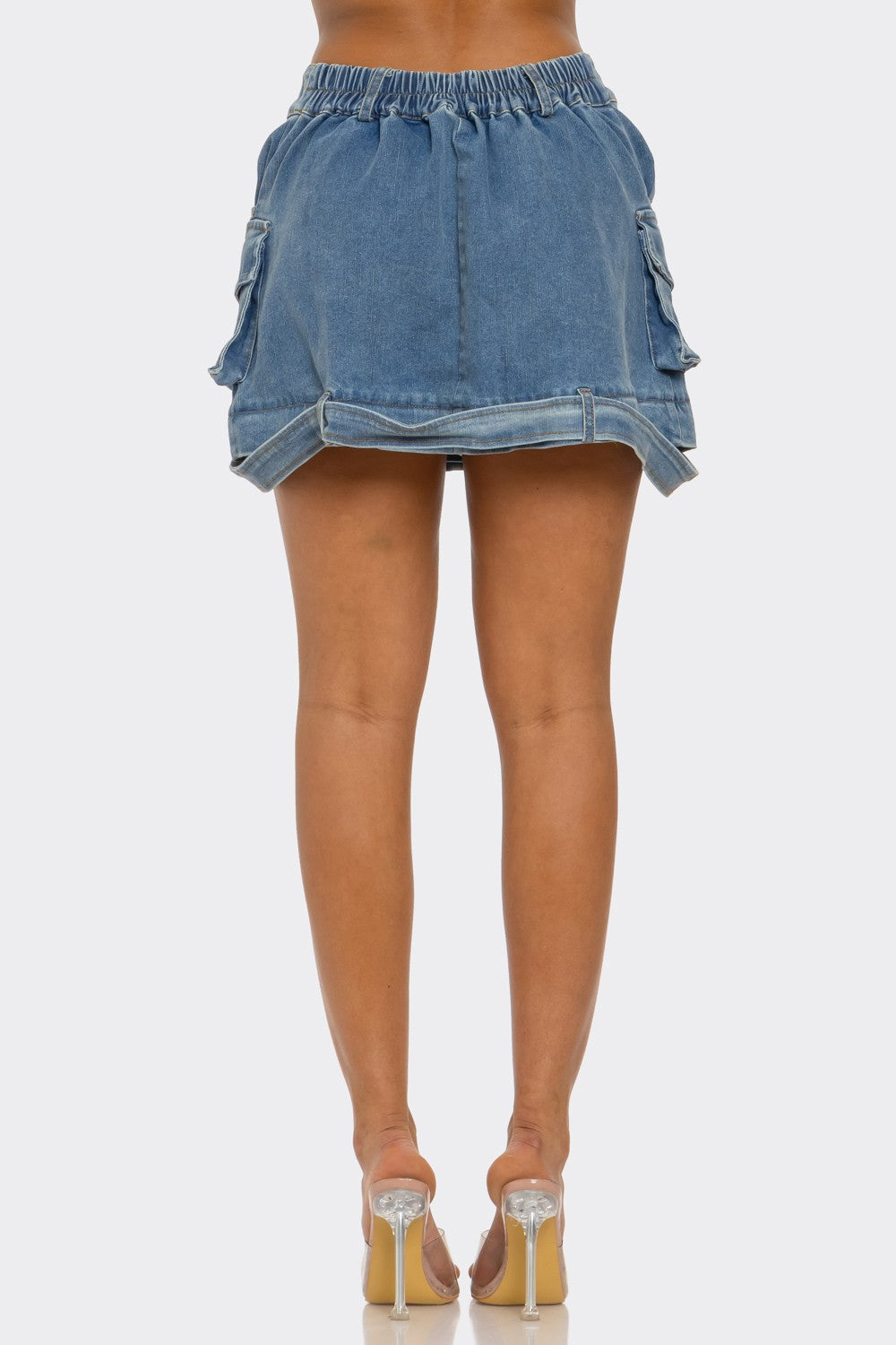 Plus Size Convertible Denim Skirt***Avaliable to Ship 4/29