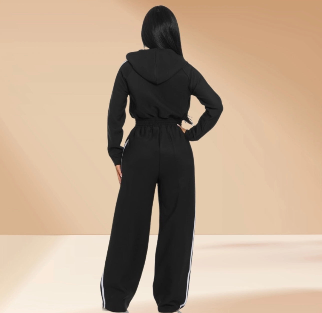 Black Luxe Track Suit