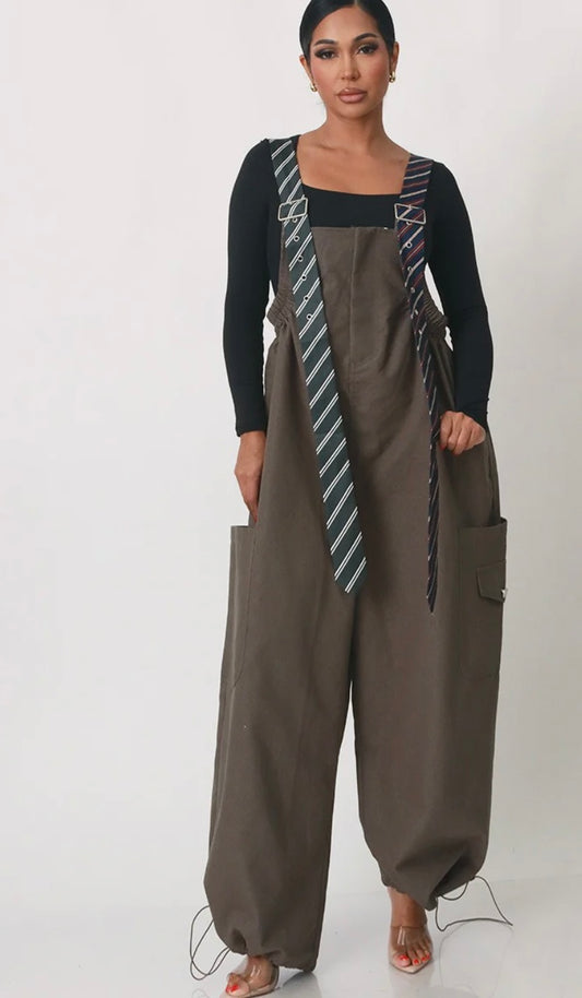 Runway Rebel Tie-Detail Jumpsuit