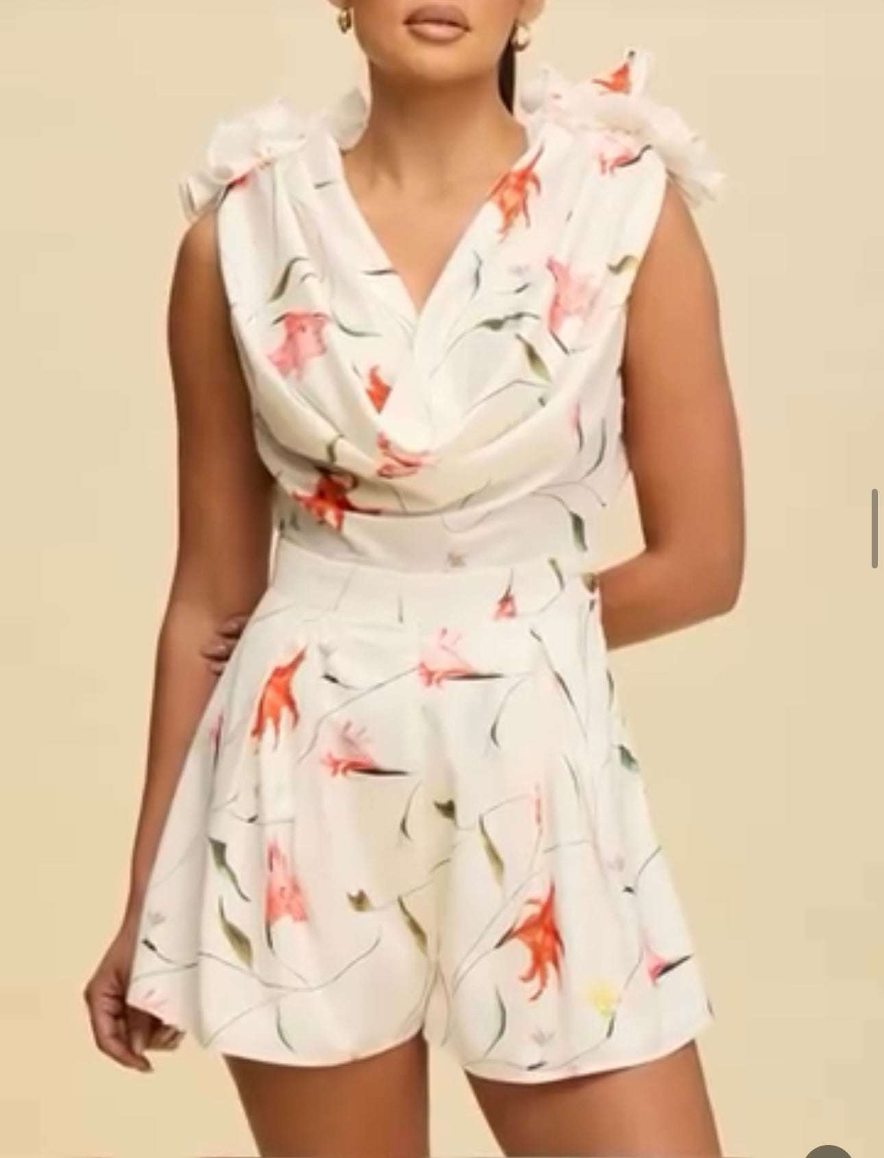 Garden Romance Floral Romper