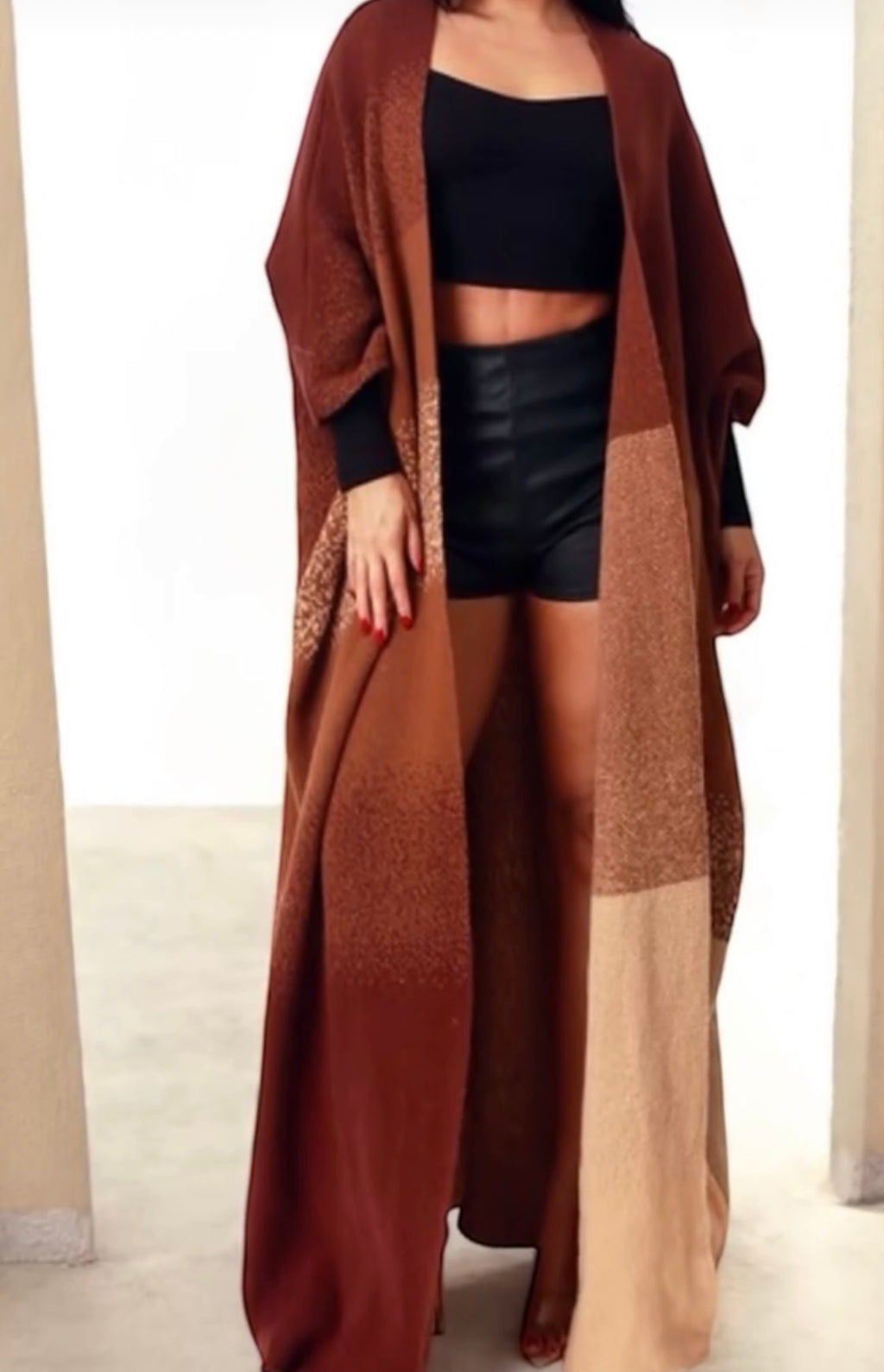 Mocha Luxe Ombre Duster