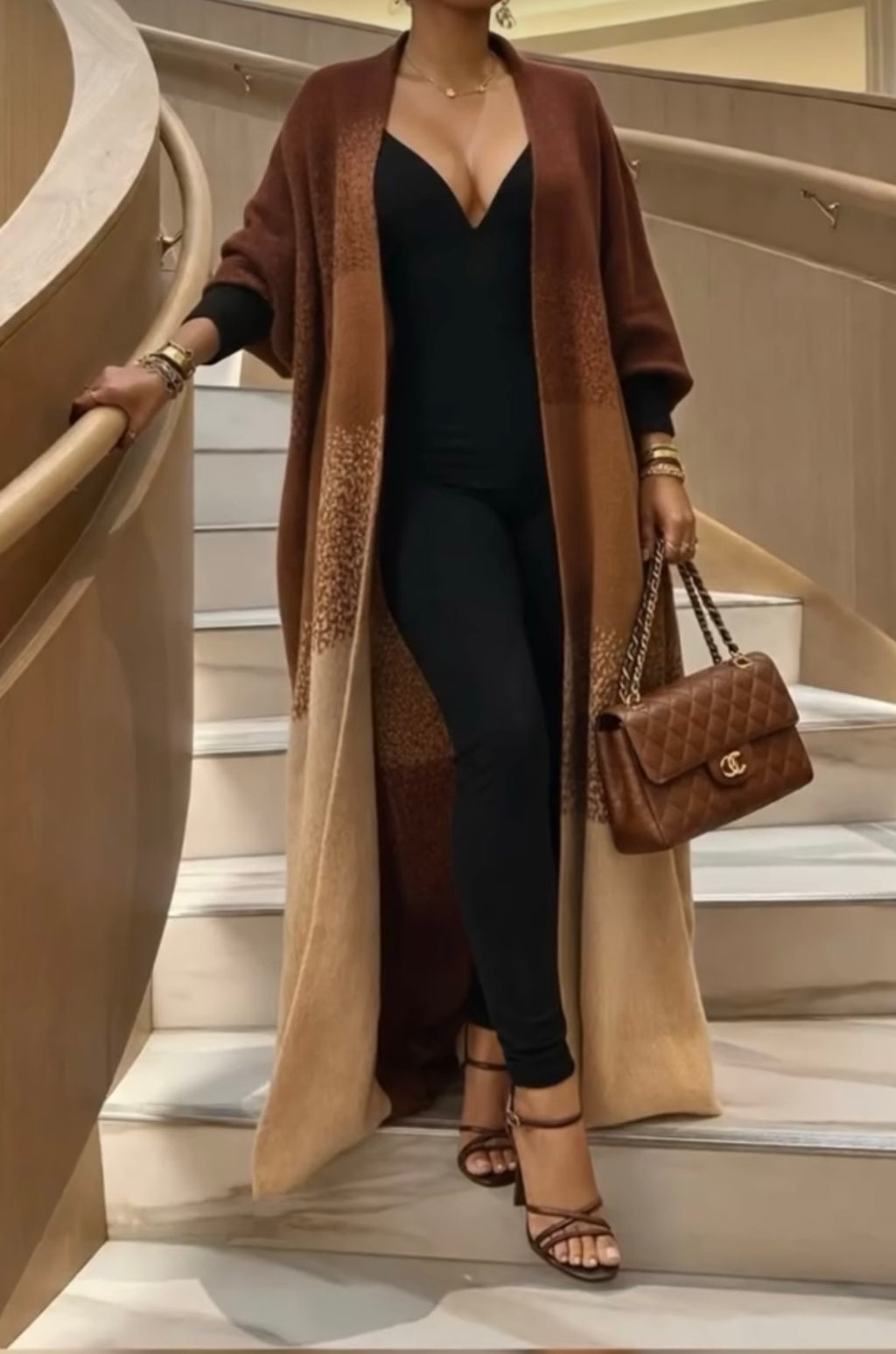 Mocha Luxe Ombre Duster