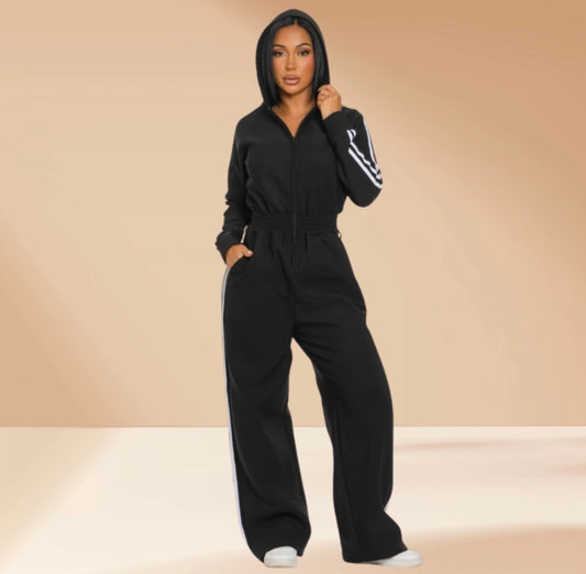 Black Luxe Track Suit