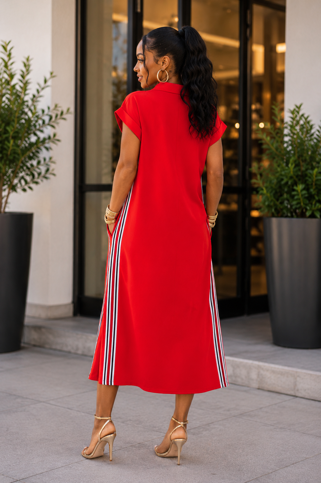 Main Character Midi Dress - Red***Ships 6/18***