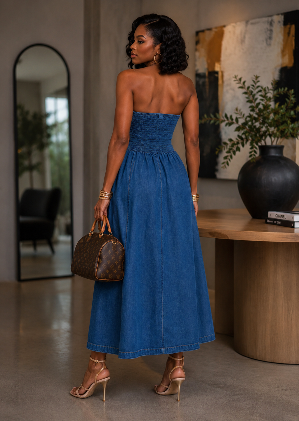 Weekend in Denim Maxi Dress
