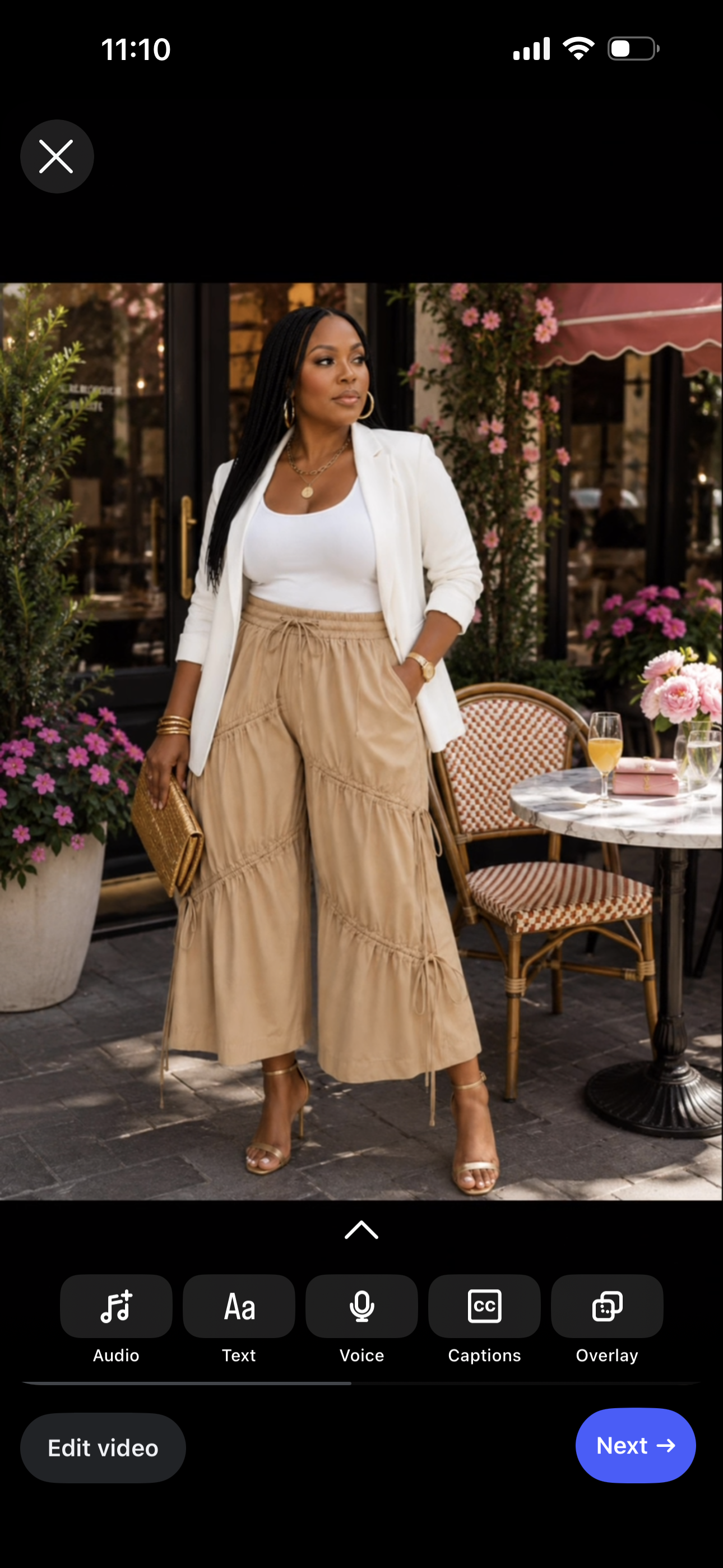 The Gathered Charm Wide-Leg Pants - Taupe