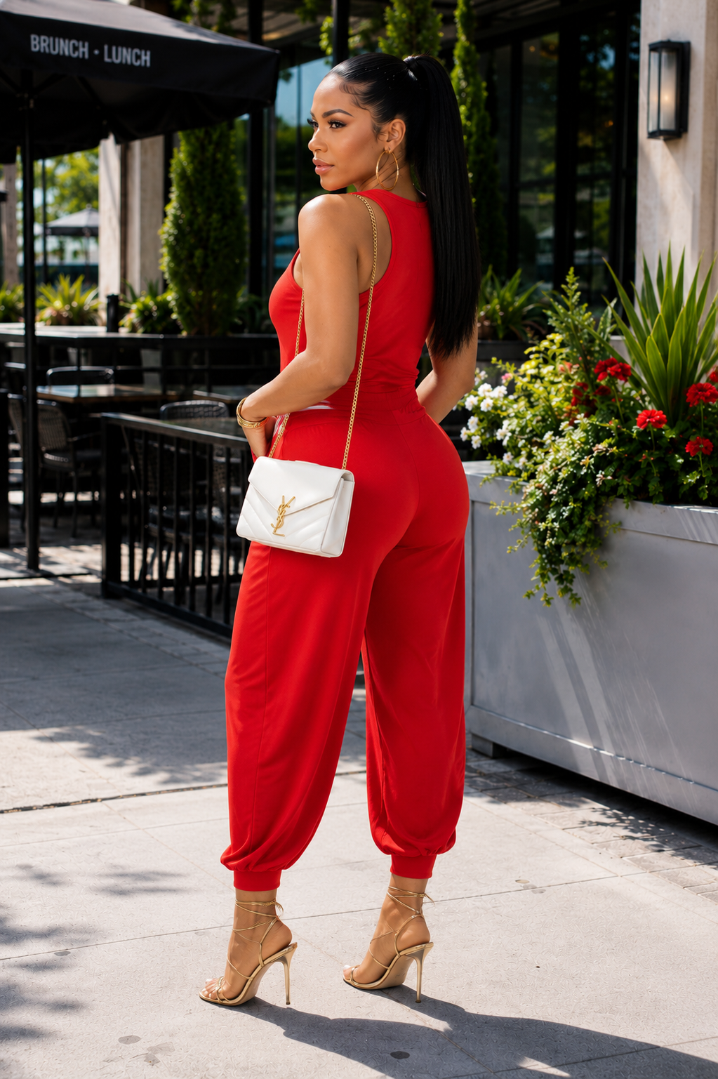 The Red Haute Wrap Jumpsuit