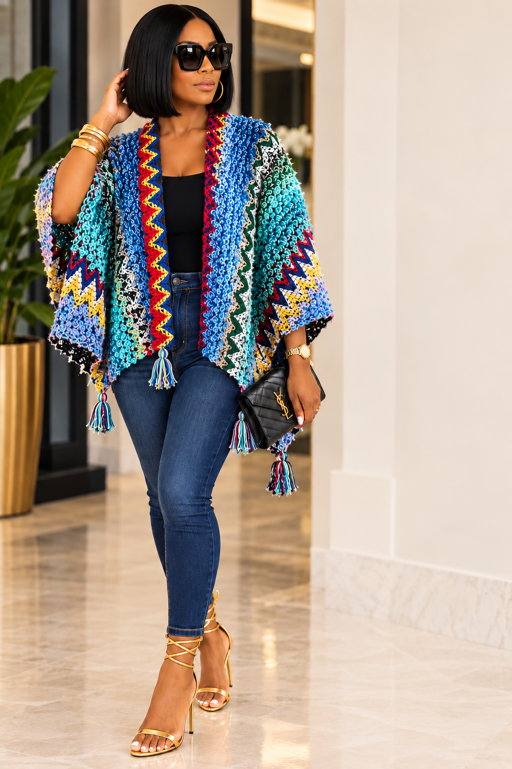 Ziggy Tassel Poncho
