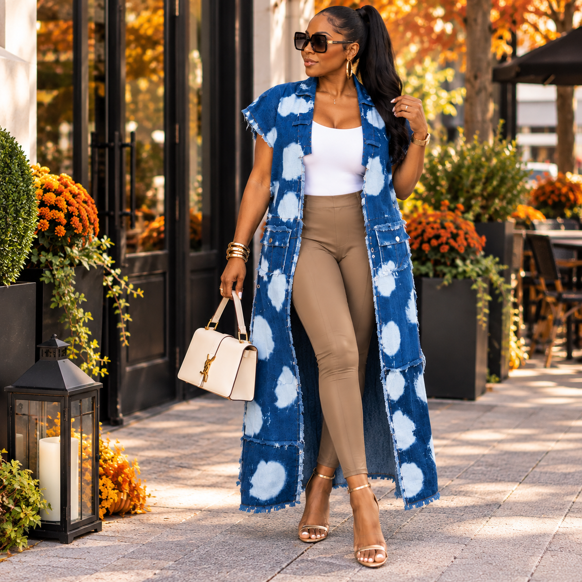 The VK Diva Denim Duster ~ Denim~EST Shipping 9/18