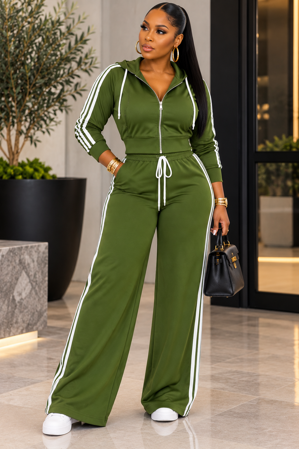 Olive Rush Two-Piece Set