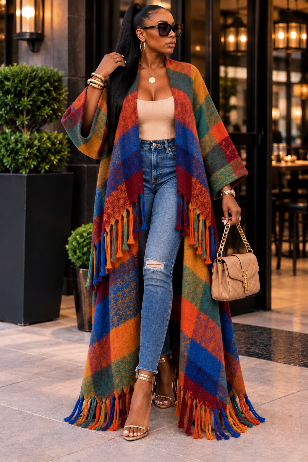 The Color Affair Statement Cardigan