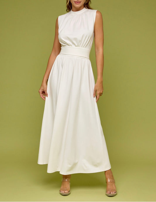 White Two-Piece Skirt Set